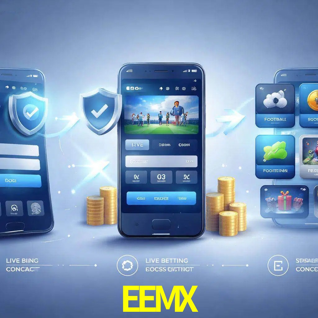 Pasos de acceso a la app EEMX en pantalla de teléfono móvil